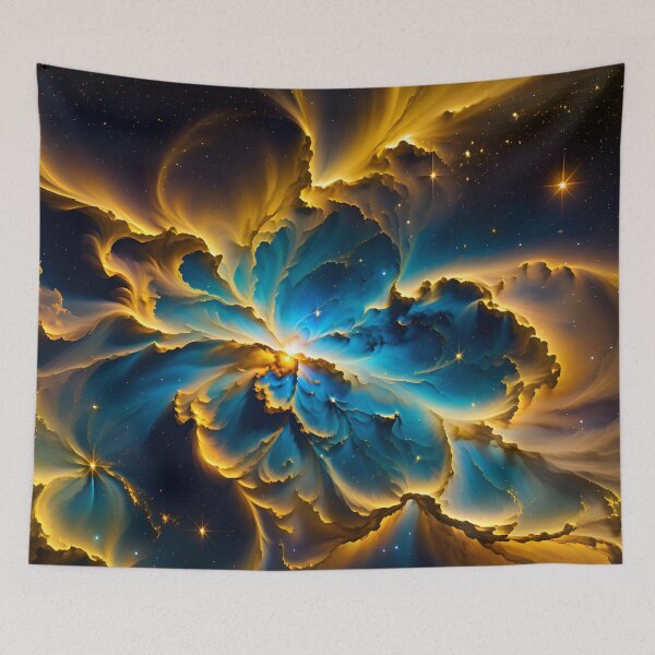 Artikelvorschau, Abstract Golden Nebula Pattern entworfen und verkauft von TheArtOfPat.