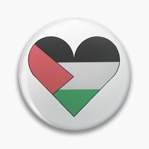 Item preview, Free Palestine Muted Heart designed and sold by Aly's Art Shop.