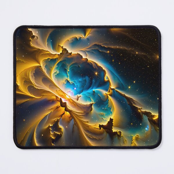 Item preview, Abstract Golden Nebula Pattern designed and sold by TheArtOfPat.