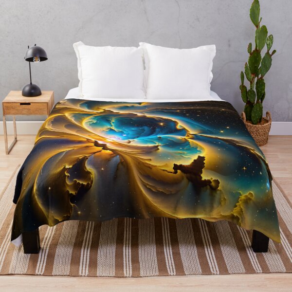 Item preview, Abstract Golden Nebula Pattern designed and sold by TheArtOfPat.
