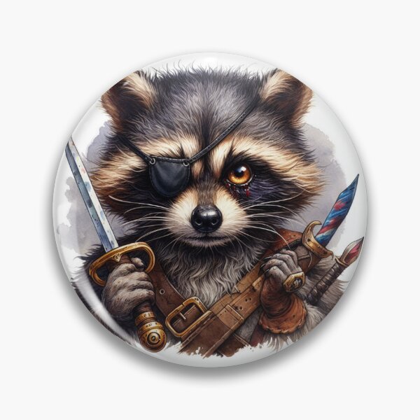 Item preview, Pirate fierce raccoon designed and sold by kat-miuka.