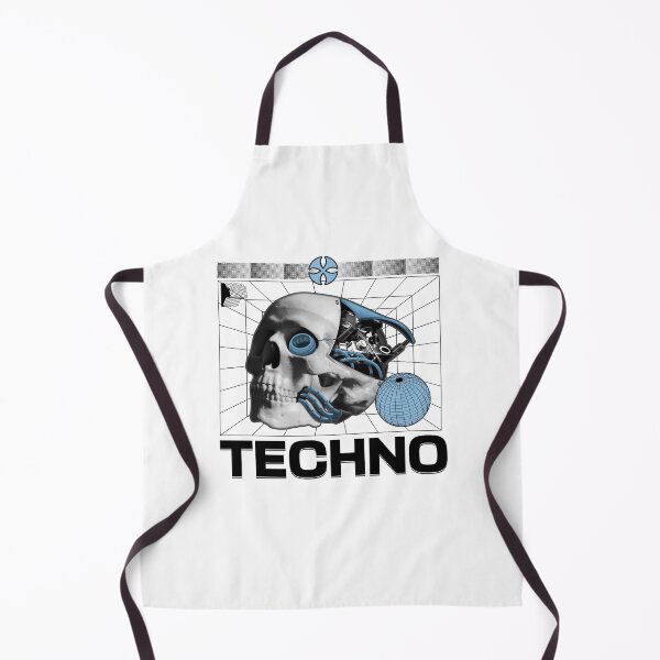 Item preview, TECHNO - Tech Head (Black) designed and sold by Discothreadz.