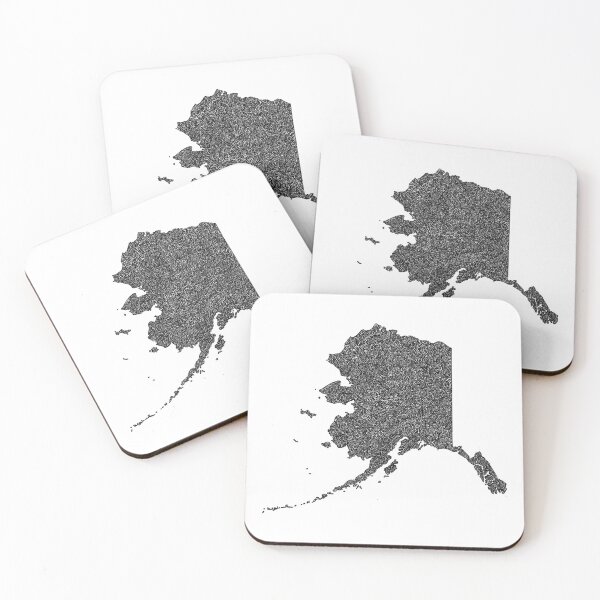 Item preview, Alaska Map Design with Borders designed and sold by Naoswestvillage.