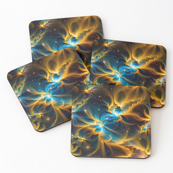 Item preview, Abstract Golden Nebula Pattern designed and sold by TheArtOfPat.
