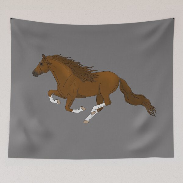 Item preview, Galloping Chestnut Horse designed and sold by DappledMoon.