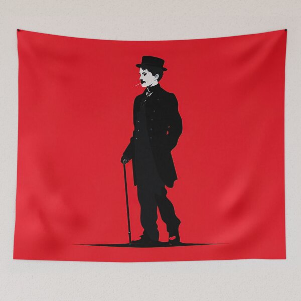 Item preview, Charles Chaplin | Red minimalism designed and sold by ComicsFactory.