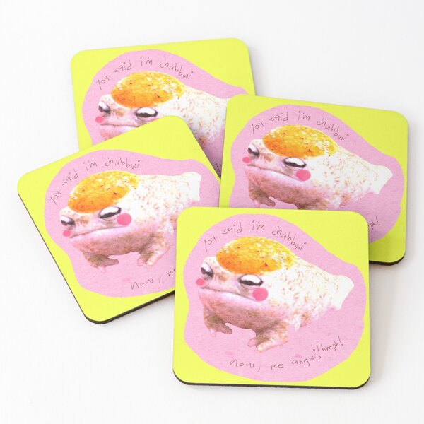 Item preview, GreenGreen Baunnie's Kawaii Upset Frog Cutepink Rainfrog Kawaiiegg designed and sold by baunnie.