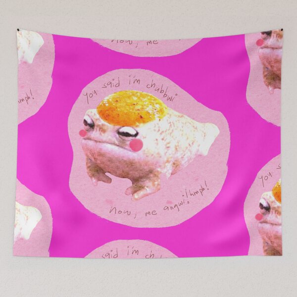 Item preview, GreenGreen Baunnie's Kawaii Upset Frog Cutepink Rainfrog Kawaiiegg designed and sold by baunnie.
