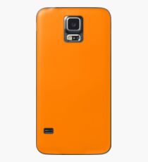 PLAIN BRIGHT NEON FLUORESCENT ORANGE - ÜBER 60 ORANGEN IN DER OZCUSIONS RANGE Hülle & Klebefolie für Samsung Galaxy