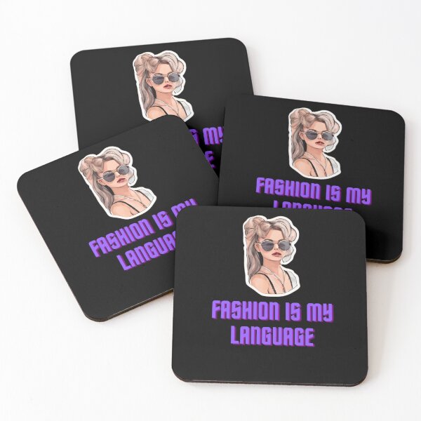 Item preview, Fashion is my language classy empowerment modern quotes expression designed and sold by MartaRMC.