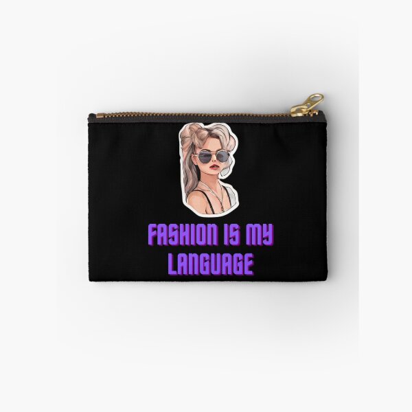 Item preview, Fashion is my language classy empowerment modern quotes expression designed and sold by MartaRMC.