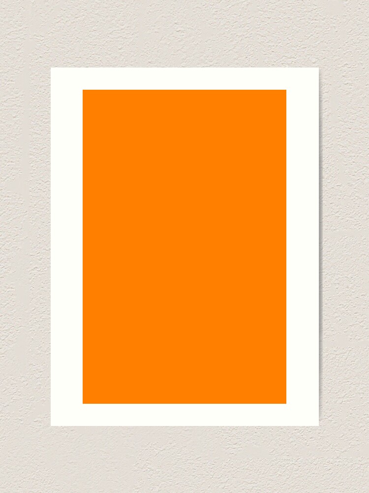 Bright Fluorescent Neon Orange Art Print
