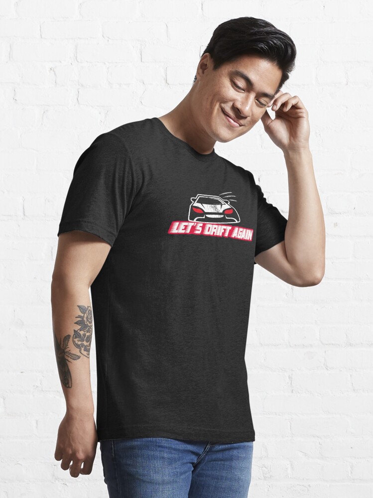 Alternate view of Let's Drift Again - Funny Car Pun Gift Essential T-Shirt