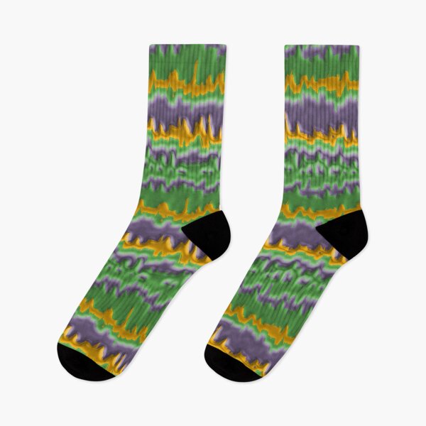 Item preview, 3D Green Purple and Orange Spikey Horizontal Stripe Pattern designed and sold by TheRulerofEarth.