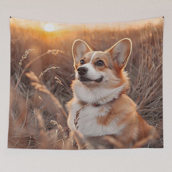 Item preview, Corgi at Sunset designed and sold by Elisabeth Lucas.