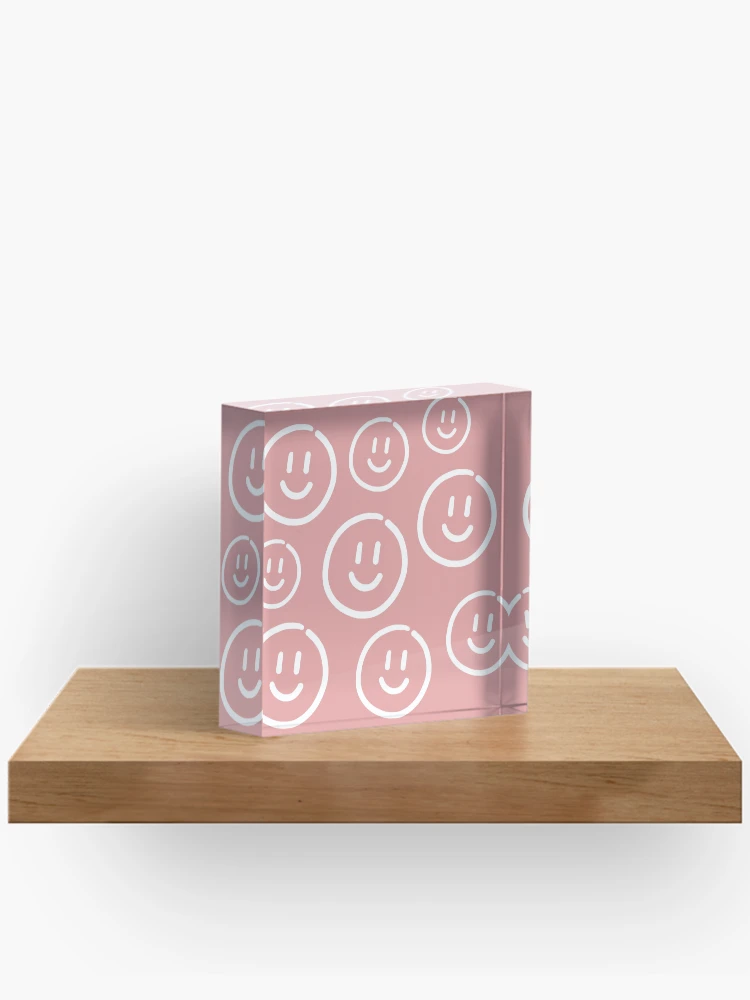 Thumbnail 2 of 5, Acrylic Block, Smiley face pattern designed and sold by TrPatternLab.