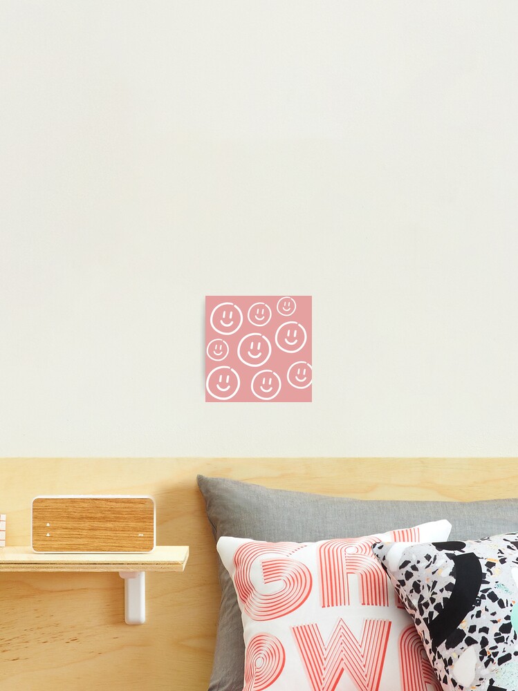 Thumbnail 2 of 3, Photographic Print, Smiley face pattern designed and sold by TrPatternLab.