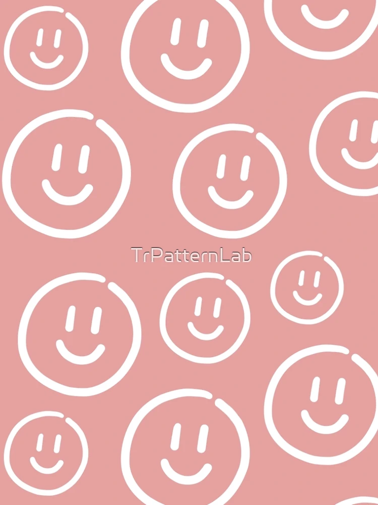 Thumbnail 5 of 5, A-Line Dress, Smiley face pattern designed and sold by TrPatternLab.