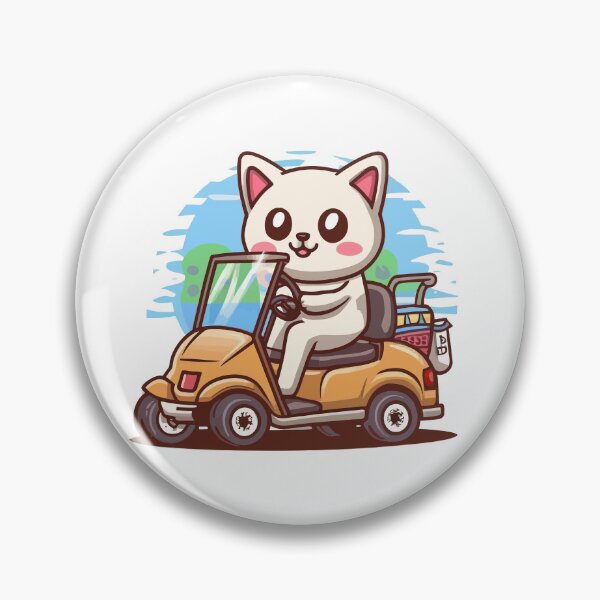 Item preview, Cat Driving Golf Cart Funny Cat In Golf Cart designed and sold by IcePools.
