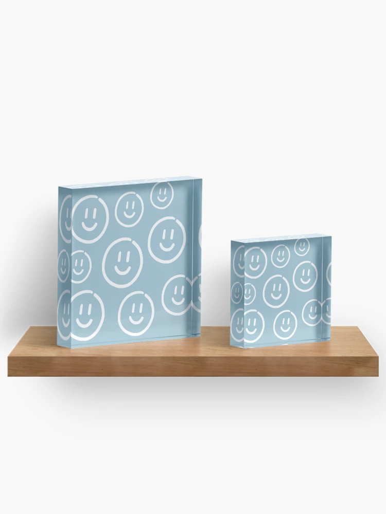 Thumbnail 3 of 5, Acrylic Block, Smiley face pattern designed and sold by TrPatternLab.