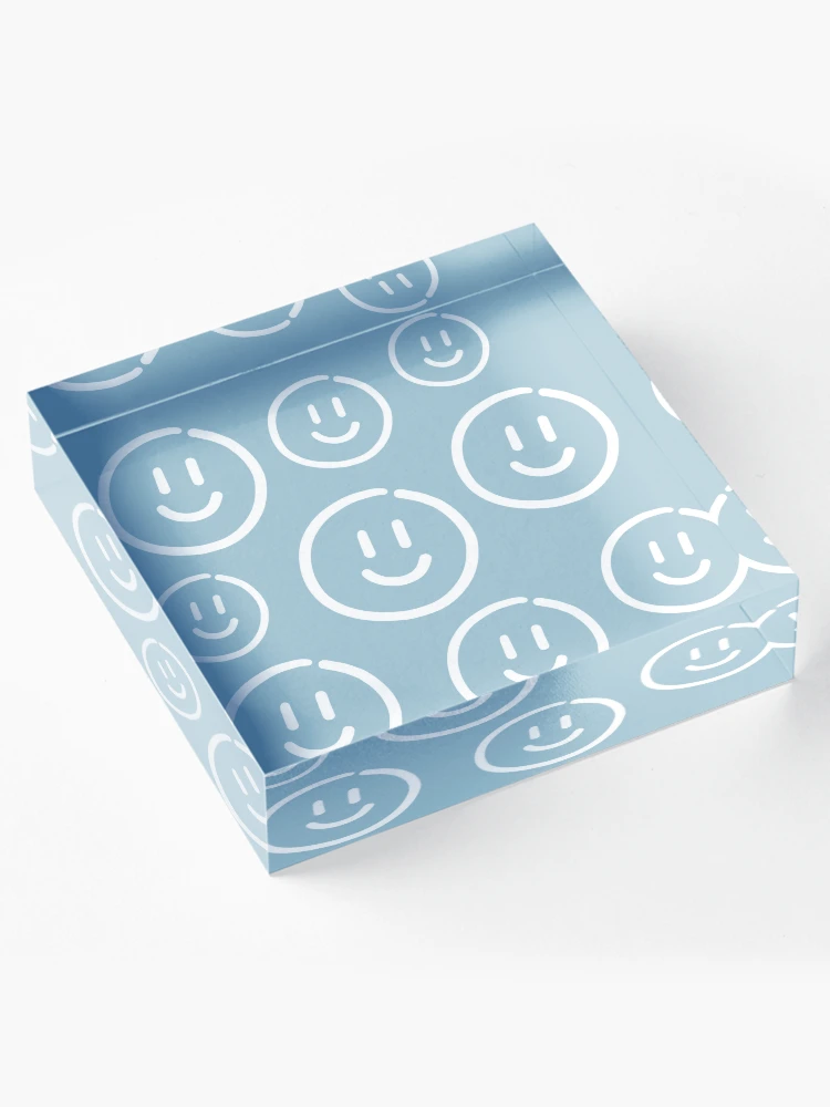 Thumbnail 4 of 5, Acrylic Block, Smiley face pattern designed and sold by TrPatternLab.