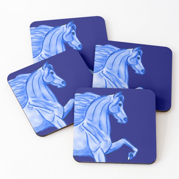 Item preview, High Stepping Blue Arabian Horse designed and sold by DappledMoon.