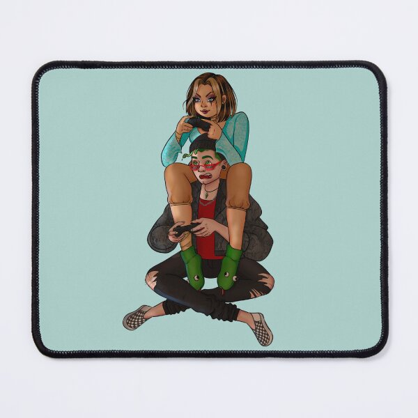 Item preview, Cleo and Deuce Playing Video Games designed and sold by ellabirch.