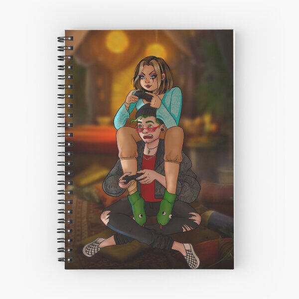Item preview, Cleo and Deuce Playing Video Games designed and sold by ellabirch.