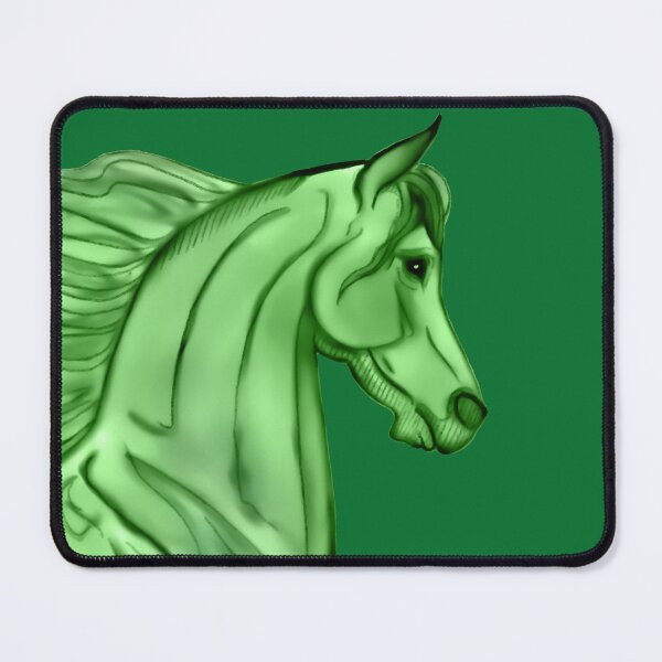 Item preview, High Stepping Green Arabian Horse designed and sold by DappledMoon.