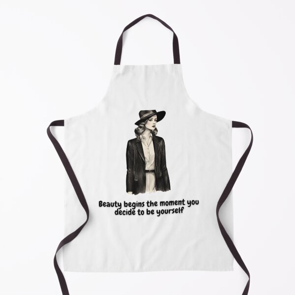 Item preview, Beauty begins classy empowerment modern quotes expression designed and sold by MartaRMC.