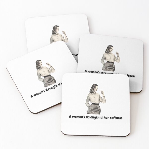 Item preview,  A woman's strength is her softness classy empowerment modern quotes expression designed and sold by MartaRMC.