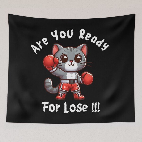 Item preview, Cute Boxing Cat Classic - Fighter Cat Wearing Boxing Gloves designed and sold by MR-Artist24.