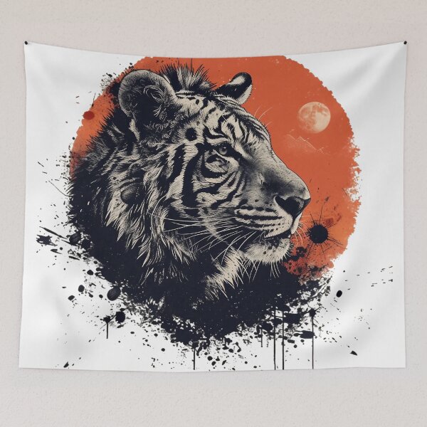 Item preview,  Tiger Of The Savannah  Art  designed and sold by Obsidian Ink by Wilshire.