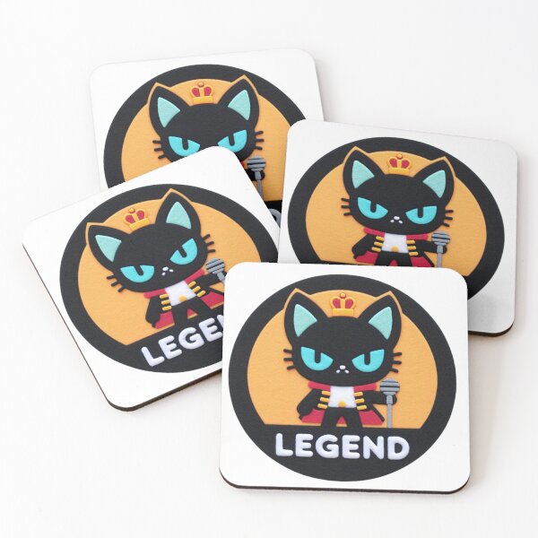 Item preview, Black Cat Singer: Felt Illustration designed and sold by GALUMARKET.