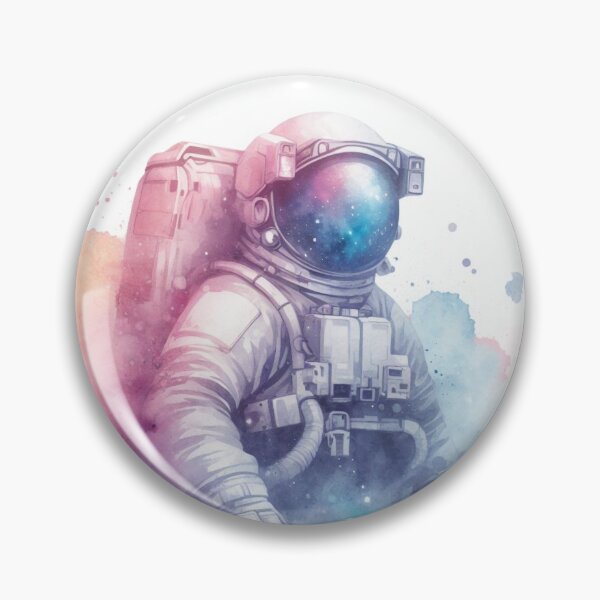 Item preview, The Celestial Charm - Watercolor Astronaut Drawings designed and sold by SicilianoPlus.