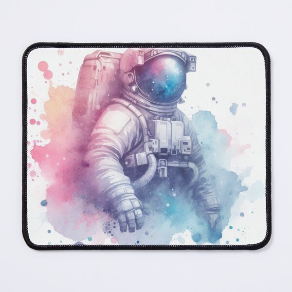 Item preview, The Celestial Charm - Watercolor Astronaut Drawings designed and sold by SicilianoPlus.