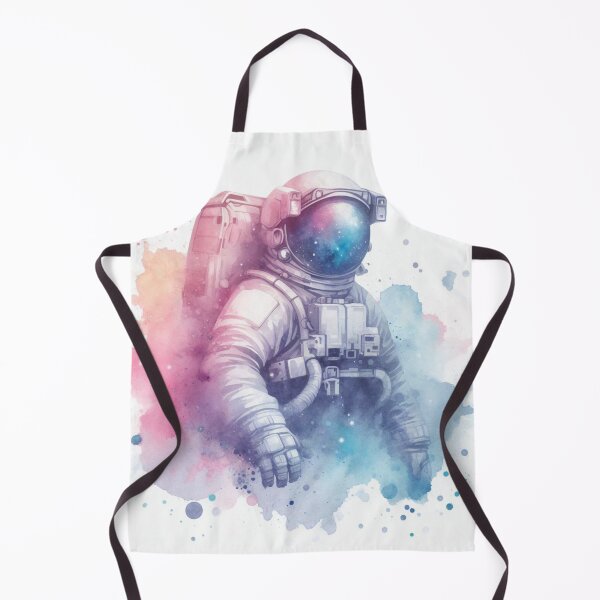 Item preview, The Celestial Charm - Watercolor Astronaut Drawings designed and sold by SicilianoPlus.