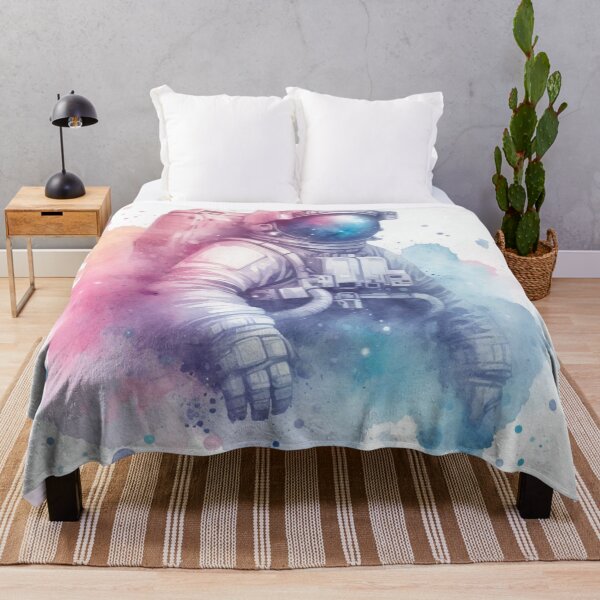 Item preview, The Celestial Charm - Watercolor Astronaut Drawings designed and sold by SicilianoPlus.