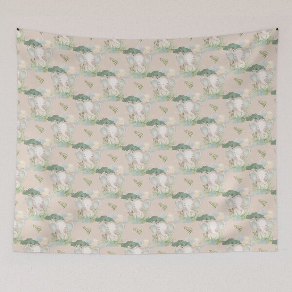 Item preview, Elephant Pattern designed and sold by ElephantVibes.