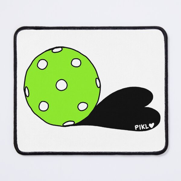 Item preview, Pickleball with black heart shadow by PIKL-LOVE designed and sold by PiklLove.