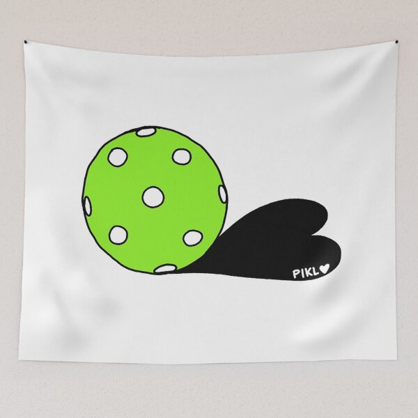Item preview, Pickleball with black heart shadow by PIKL-LOVE designed and sold by PiklLove.