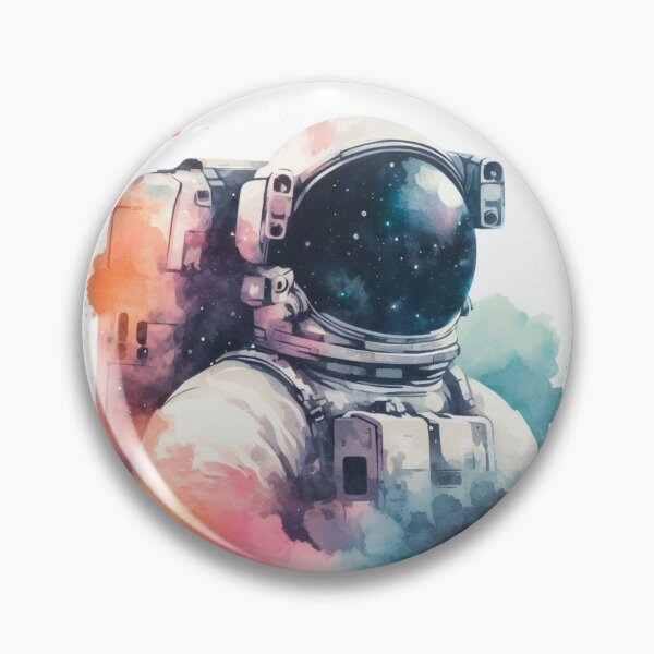 Item preview, The Celestial Charm - Watercolor Astronaut Drawings A2 designed and sold by SicilianoPlus.