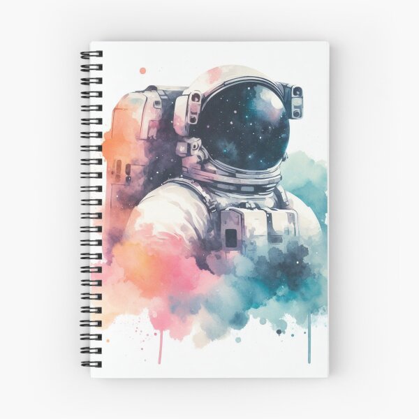 Item preview, The Celestial Charm - Watercolor Astronaut Drawings A2 designed and sold by SicilianoPlus.