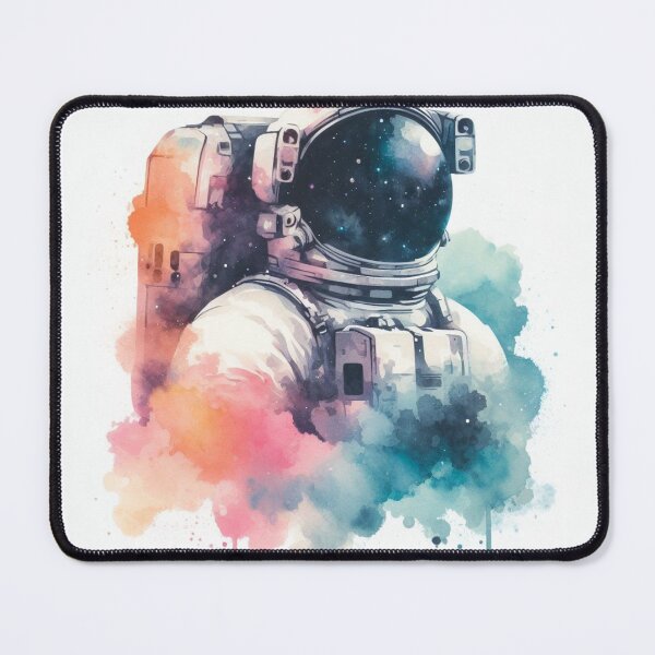Item preview, The Celestial Charm - Watercolor Astronaut Drawings A2 designed and sold by SicilianoPlus.