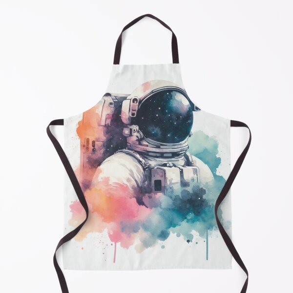 Item preview, The Celestial Charm - Watercolor Astronaut Drawings A2 designed and sold by SicilianoPlus.