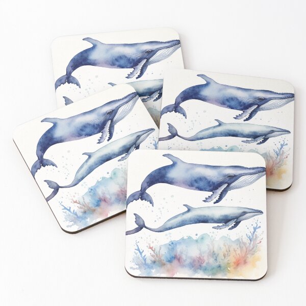 Item preview, Swimming Whales designed and sold by GreersGallery.
