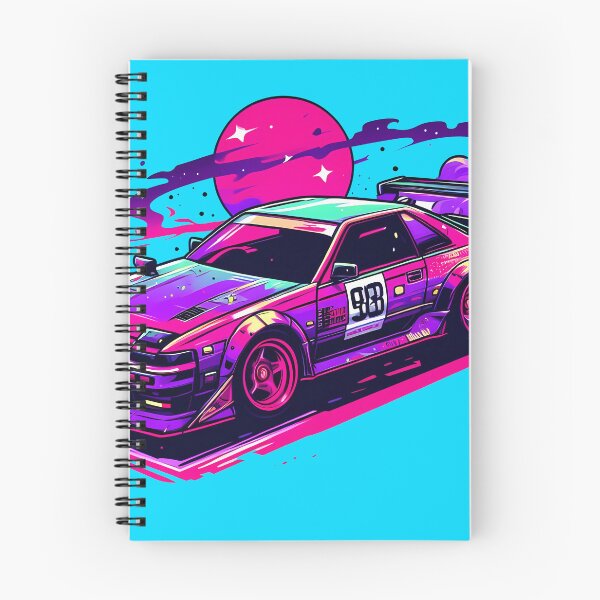 Item preview, Drift Car JDM Purple Pink Cartoonistic designed and sold by ETVdesign.