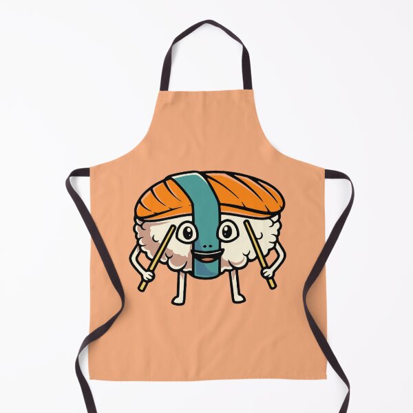 Item preview, Cute happy sushi cartoon illustration designed and sold by cubbone.