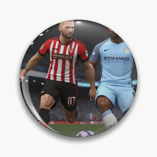Item preview, Man City vs Brentford in AI Art designed and sold by Zaramodo.