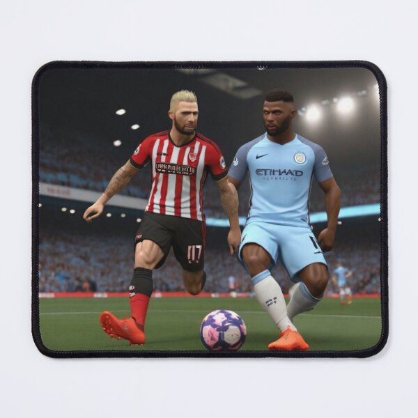 Item preview, Man City vs Brentford in AI Art designed and sold by Zaramodo.
